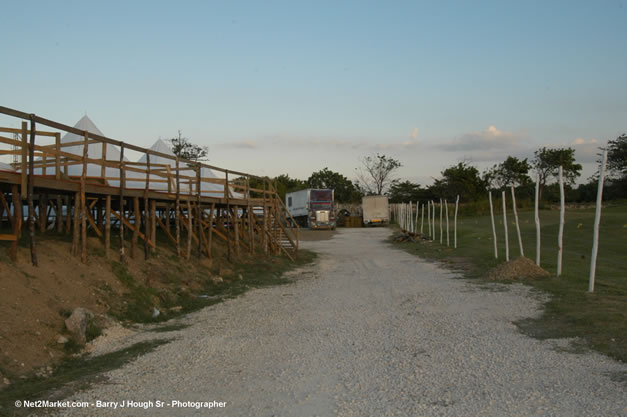 The Aqueduct Venue Under Construction - Monday, January 22th - 10th Anniversary - Air Jamaica Jazz & Blues Festival 2007 - The Art of Music - Tuesday, January 23 - Saturday, January 27, 2007, The Aqueduct on Rose Hall, Montego Bay, Jamaica - Negril Travel Guide, Negril Jamaica WI - http://www.negriltravelguide.com - info@negriltravelguide.com...!