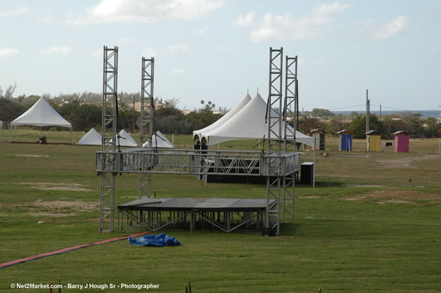 The Aqueduct Venue Under Construction - Saturday, January 20th - 10th Anniversary - Air Jamaica Jazz & Blues Festival 2007 - The Art of Music - Tuesday, January 23 - Saturday, January 27, 2007, The Aqueduct on Rose Hall, Montego Bay, Jamaica - Negril Travel Guide, Negril Jamaica WI - http://www.negriltravelguide.com - info@negriltravelguide.com...!