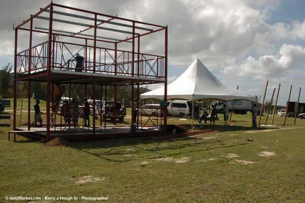 The Aqueduct Venue Under Construction - Thursday, January 18th - 10th Anniversary - Air Jamaica Jazz & Blues Festival 2007 - The Art of Music - Tuesday, January 23 - Saturday, January 27, 2007, The Aqueduct on Rose Hall, Montego Bay, Jamaica - Negril Travel Guide, Negril Jamaica WI - http://www.negriltravelguide.com - info@negriltravelguide.com...!