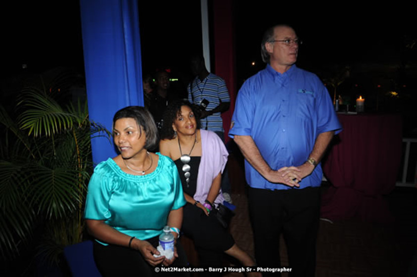 The Hon. Orette Bruce Goldwin, M.P., Prime Minister of Jamaica, Minister of Tourism, Hon. Edmund Bartlett, and Director of Tourism, Basil Smith at the Air Jamaica Jazz and Blues Festival 2008 The Art of Music - Ridday, January 25, 2008 - Air Jamaica Jazz & Blues 2008 The Art of Music venue at the Aqaueduct on Rose Hall Resort & Counrty Club, Montego Bay, St. James, Jamaica W.I. - Thursday, January 24 - Saturday, January 26, 2008 - Photographs by Net2Market.com - Claudine Housen & Barry J. Hough Sr, Photographers - Negril Travel Guide, Negril Jamaica WI - http://www.negriltravelguide.com - info@negriltravelguide.com...!