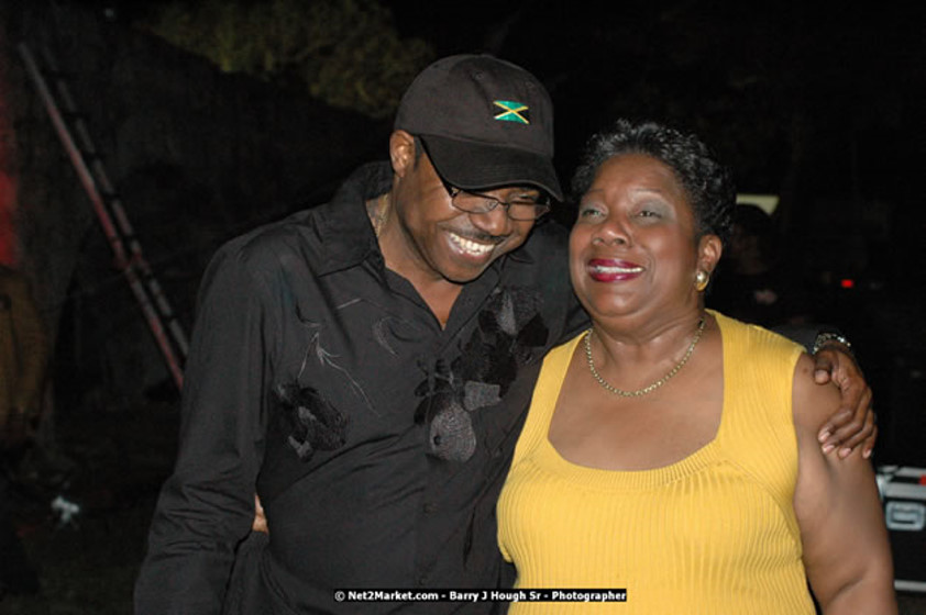 The Hon. Orette Bruce Goldwin, M.P., Prime Minister of Jamaica, Minister of Tourism, Hon. Edmund Bartlett, and Director of Tourism, Basil Smith at the Air Jamaica Jazz and Blues Festival 2008 The Art of Music - Thrusday, January 24, 2008 - Air Jamaica Jazz & Blues 2008 The Art of Music venue at the Aqaueduct on Rose Hall Resort & Counrty Club, Montego Bay, St. James, Jamaica W.I. - Thursday, January 24 - Saturday, January 26, 2008 - Photographs by Net2Market.com - Claudine Housen & Barry J. Hough Sr, Photographers - Negril Travel Guide, Negril Jamaica WI - http://www.negriltravelguide.com - info@negriltravelguide.com...!