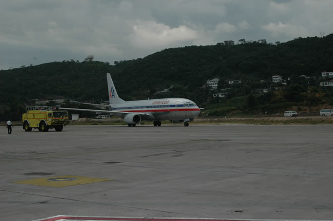 Inaugural Flight - American Airlines - Two New International Routes - Service Between Montego Bay, Jamaica & Dallas/Fort Worth, Texas - Gate 12 - Sangster International Airport, Montego Bay, St. James, Jamaica W.I. - February 3, 2006 - Negril Travel Guide, Negril Jamaica WI - http://www.negriltravelguide.com - info@negriltravelguide.com...!