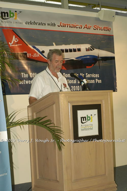 Jamaica Air Shuttle Launch @ MBJ Airports Limited, Wednesday, January 20, 2010, Sangster International Airport, Montego Bay, St. James, Jamaica W.I. - Photographs by Net2Market.com - Barry J. Hough Sr, Photographer/Photojournalist - The Negril Travel Guide - Negril's and Jamaica's Number One Concert Photography Web Site with over 40,000 Jamaican Concert photographs Published -  Negril Travel Guide, Negril Jamaica WI - http://www.negriltravelguide.com - info@negriltravelguide.com...!