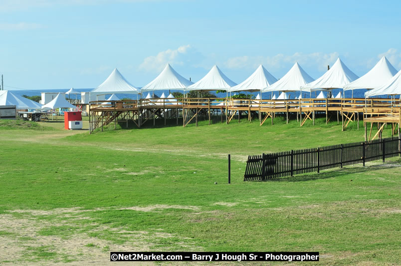 Preparations at the Venue - Jamaica Jazz and Blues Festival 2009, Thursday, January 15, 2009 - Venue at the Aqueduct on Rose Hall Resort &amp; Country Club, Montego Bay, Jamaica - Thursday, January 22 - Saturday, January 24, 2009 - Photographs by Net2Market.com - Barry J. Hough Sr, Photographer/Photojournalist - Negril Travel Guide, Negril Jamaica WI - http://www.negriltravelguide.com - info@negriltravelguide.com...!