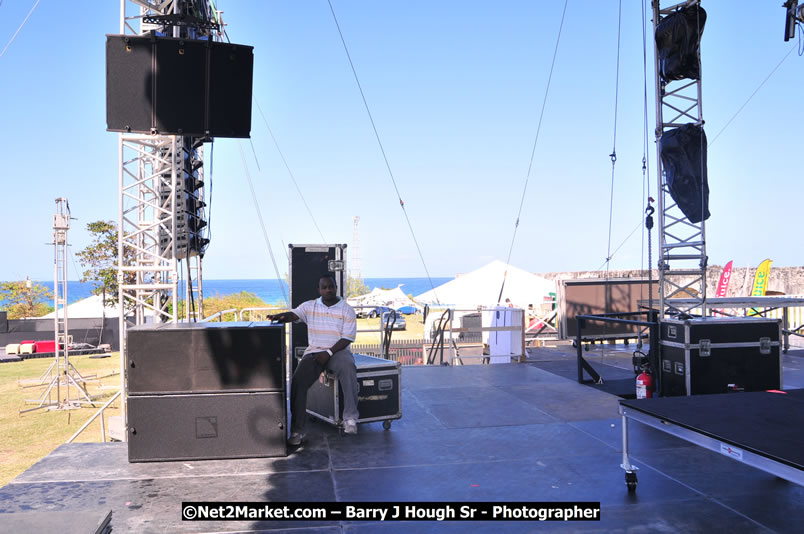 Preparations Continue [One Day To Go] at the Venue & Office - Jamaica Jazz and Blues Festival 2009 - Presented by Air Jamaica - Thursday, January 15, 2009 - Venue at the Aqueduct on Rose Hall Resort &amp; Country Club, Montego Bay, Jamaica - Thursday, January 22 - Saturday, January 24, 2009 - Photographs by Net2Market.com - Barry J. Hough Sr, Photographer/Photojournalist - Negril Travel Guide, Negril Jamaica WI - http://www.negriltravelguide.com - info@negriltravelguide.com...!