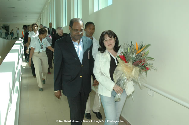 Minister of Tourism, Hon. Edmund Bartlett - Director of Tourism, Basil Smith, and Mayor of Montego Bay, Councillor Charles Sinclair Launch of Winter Tourism Season at Sangster International Airport, Saturday, December 15, 2007 - Sangster International Airport - MBJ Airports Limited, Montego Bay, Jamaica W.I. - Photographs by Net2Market.com - Barry J. Hough Sr, Photographer - Negril Travel Guide, Negril Jamaica WI - http://www.negriltravelguide.com - info@negriltravelguide.com...!