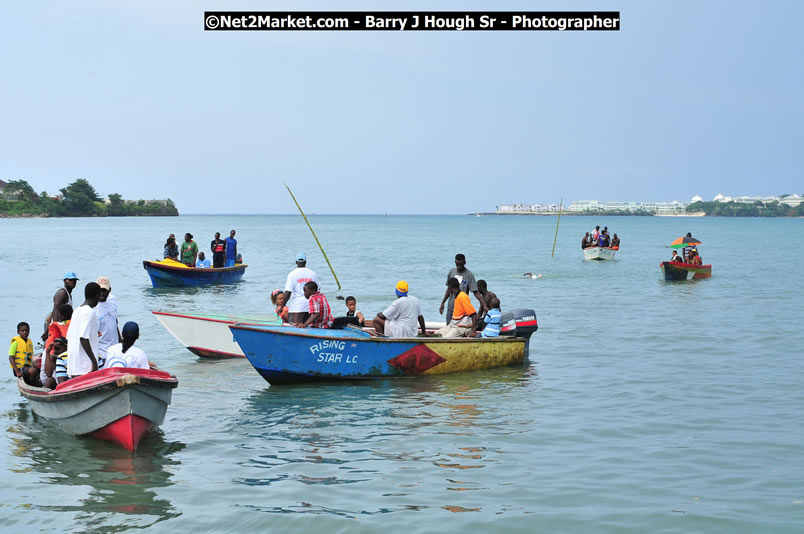 Lucea Cross the Harbour @ Lucea Car Park - All Day Event - Cross the Harbour Swim, Boat Rides, and Entertainment for the Family - Concert Featuring: Bushman, George Nooksl, Little Hero, Bushi One String, Dog Rice and many local Artists - Friday, August 1, 2008 - Lucea, Hanover Jamaica - Photographs by Net2Market.com - Barry J. Hough Sr. Photojournalist/Photograper - Photographs taken with a Nikon D300 - Negril Travel Guide, Negril Jamaica WI - http://www.negriltravelguide.com - info@negriltravelguide.com...!