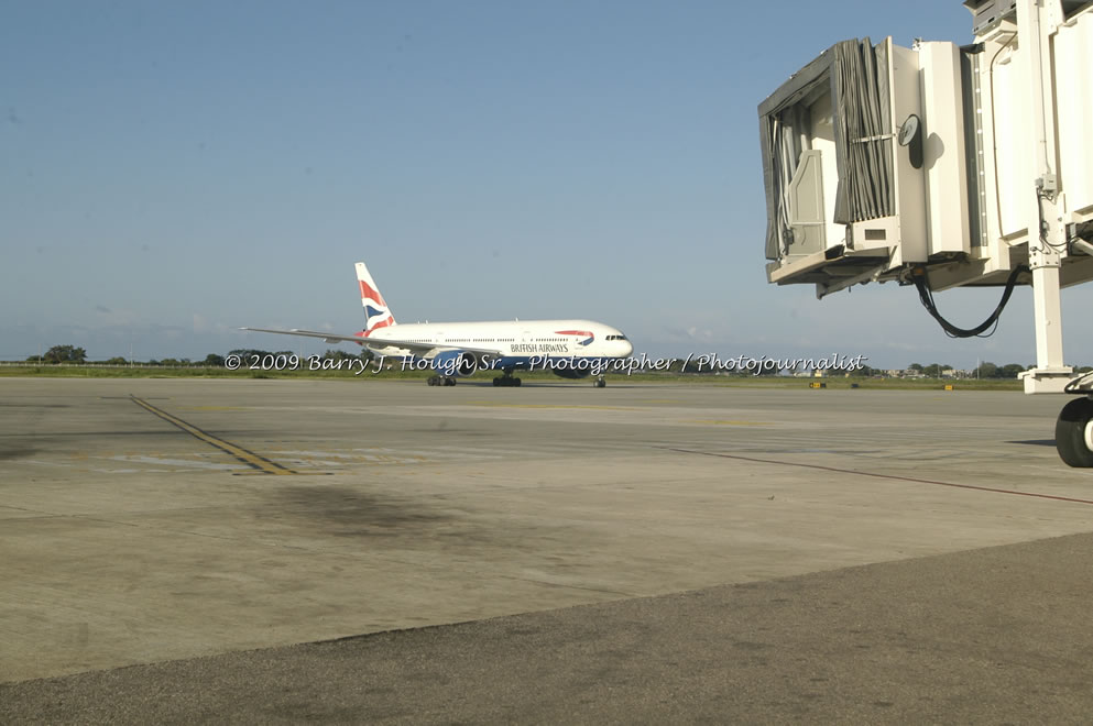  British Airways Inaugurates New Scheduled Service from London Gatwick Airport to Sangster International Airport, Montego Bay, Jamaica, Thursday, October 29, 2009 - Photographs by Barry J. Hough Sr. Photojournalist/Photograper - Photographs taken with a Nikon D70, D100, or D300 - Negril Travel Guide, Negril Jamaica WI - http://www.negriltravelguide.com - info@negriltravelguide.com...!