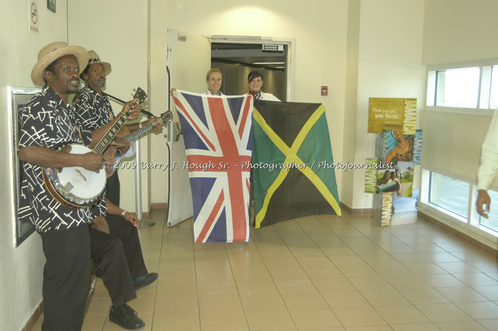  British Airways Inaugurates New Scheduled Service from London Gatwick Airport to Sangster International Airport, Montego Bay, Jamaica, Thursday, October 29, 2009 - Photographs by Barry J. Hough Sr. Photojournalist/Photograper - Photographs taken with a Nikon D70, D100, or D300 - Negril Travel Guide, Negril Jamaica WI - http://www.negriltravelguide.com - info@negriltravelguide.com...!