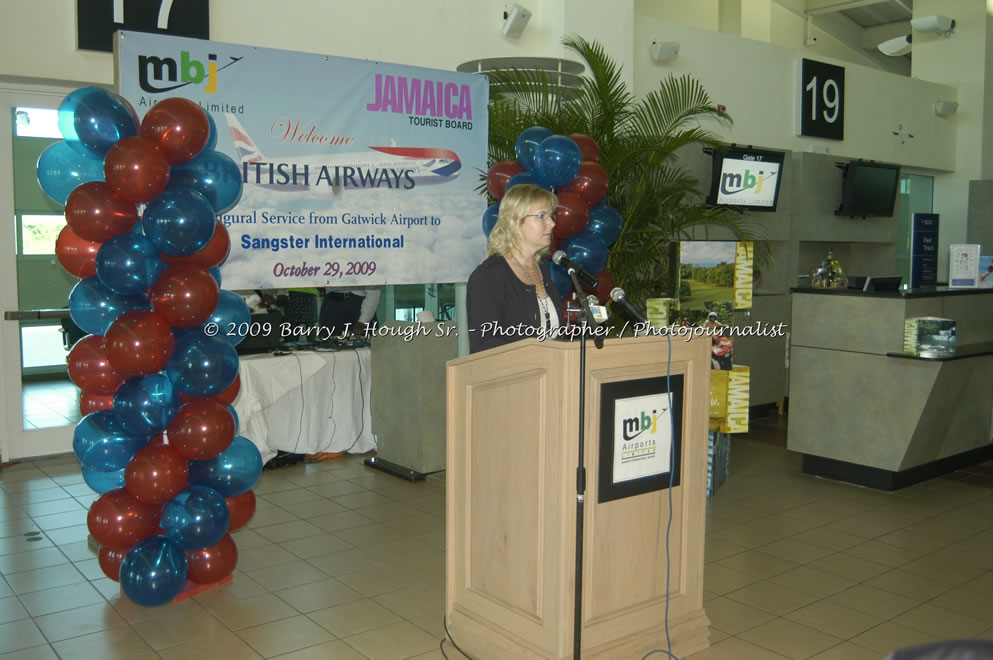  British Airways Inaugurates New Scheduled Service from London Gatwick Airport to Sangster International Airport, Montego Bay, Jamaica, Thursday, October 29, 2009 - Photographs by Barry J. Hough Sr. Photojournalist/Photograper - Photographs taken with a Nikon D70, D100, or D300 - Negril Travel Guide, Negril Jamaica WI - http://www.negriltravelguide.com - info@negriltravelguide.com...!