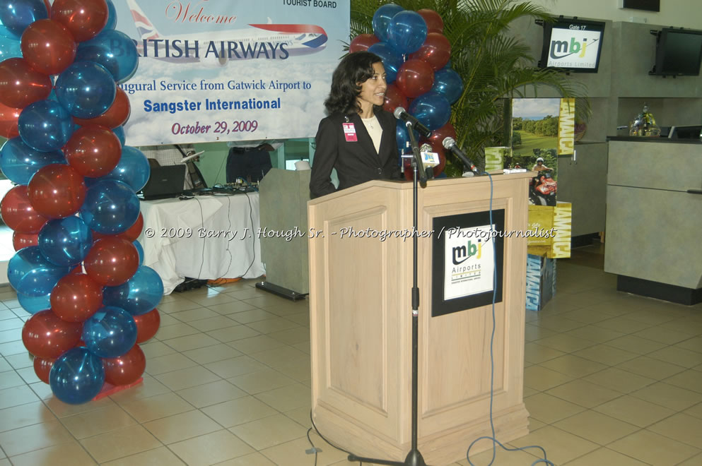  British Airways Inaugurates New Scheduled Service from London Gatwick Airport to Sangster International Airport, Montego Bay, Jamaica, Thursday, October 29, 2009 - Photographs by Barry J. Hough Sr. Photojournalist/Photograper - Photographs taken with a Nikon D70, D100, or D300 - Negril Travel Guide, Negril Jamaica WI - http://www.negriltravelguide.com - info@negriltravelguide.com...!