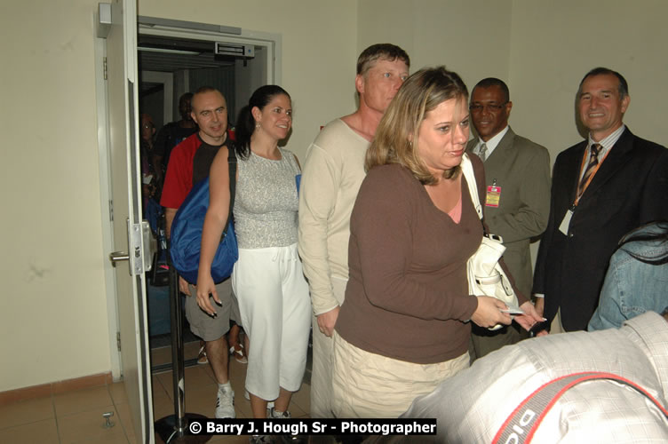 JetBue Airways' Inaugural Air Service between Sangster International Airport, Montego Bay and John F. Kennedy Airport, New York at MBJ Airports Sangster International Airport, Montego Bay, St. James, Jamaica - Thursday, May 21, 2009 - Photographs by Net2Market.com - Barry J. Hough Sr, Photographer/Photojournalist - Negril Travel Guide, Negril Jamaica WI - http://www.negriltravelguide.com - info@negriltravelguide.com...!