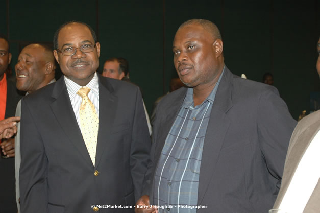 Red Cap Porters Awards - Minister of Tourism, Hon. Edmund Bartlett - Director of Tourism, Basil Smith - Friday, December 14, 2007 - Holiday Inn Sunspree, Montego Bay, Jamaica W.I. - Photographs by Net2Market.com - Barry J. Hough Sr, Photographer - Negril Travel Guide, Negril Jamaica WI - http://www.negriltravelguide.com - info@negriltravelguide.com...!