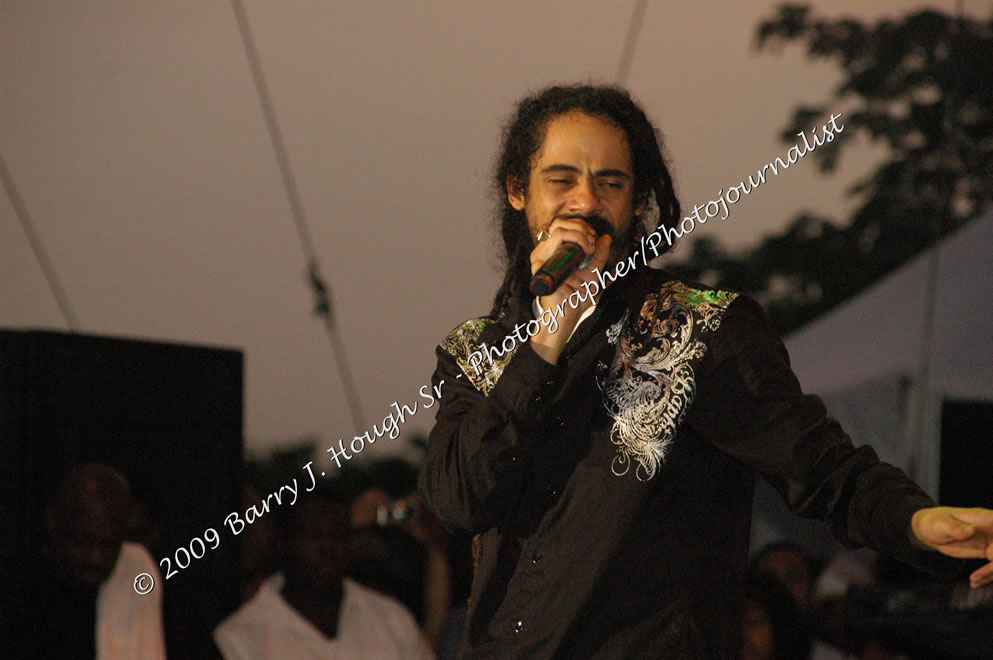 Damian 'Jr. Gong' Marley & NAS @ Reggae Sumfest 2009 - International Night 2 - Reggae Sumfest 2009,Catherine Hall, Montego Bay, St. James, Jamaica W.I. - Saturday, July 25, 2009 - Reggae Sumfest 2009, July 19 - 25, 2009 - Photographs by Net2Market.com - Barry J. Hough Sr. Photojournalist/Photograper - Photographs taken with a Nikon D70, D100, or D300 - Negril Travel Guide, Negril Jamaica WI - http://www.negriltravelguide.com - info@negriltravelguide.com...!