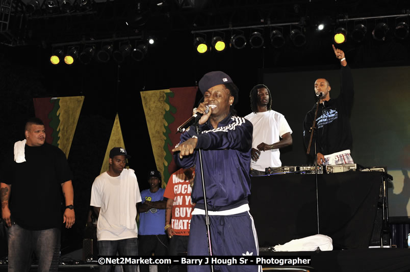 Lil Wayne @ Reggae Sumfest 2008 International Night 2, Catherine Hall, Montego Bay - Saturday, July 19, 2008 - Reggae Sumfest 2008 July 13 - July 19, 2008 - Photographs by Net2Market.com - Barry J. Hough Sr. Photojournalist/Photograper - Photographs taken with a Nikon D300 - Negril Travel Guide, Negril Jamaica WI - http://www.negriltravelguide.com - info@negriltravelguide.com...!