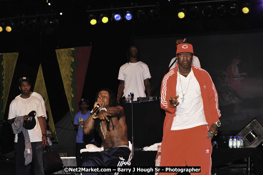 Lil Wayne @ Reggae Sumfest 2008 International Night 2, Catherine Hall, Montego Bay - Saturday, July 19, 2008 - Reggae Sumfest 2008 July 13 - July 19, 2008 - Photographs by Net2Market.com - Barry J. Hough Sr. Photojournalist/Photograper - Photographs taken with a Nikon D300 - Negril Travel Guide, Negril Jamaica WI - http://www.negriltravelguide.com - info@negriltravelguide.com...!