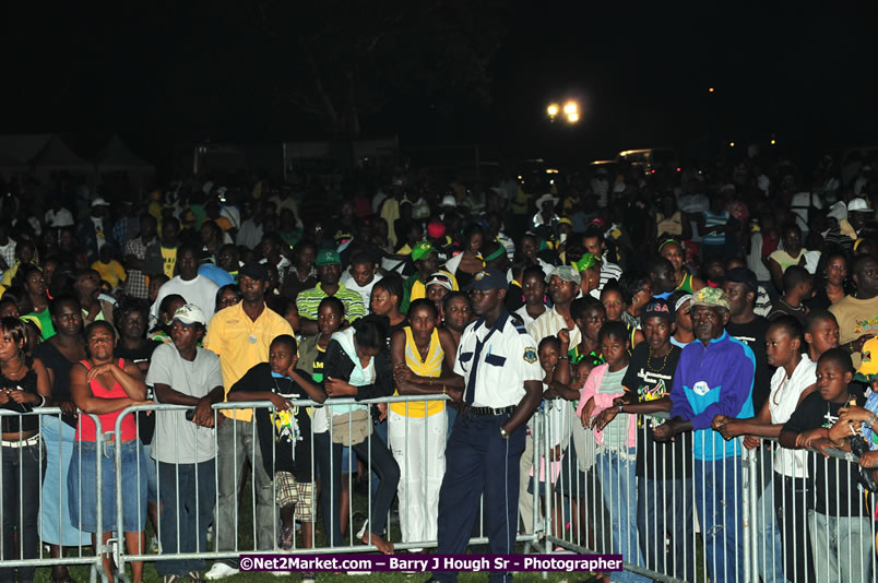 Usain Bolt of Jamaica - The Fastest Man In The World  - Usain Bolt Homecoming Celebrations Concert at the William Knibb High School Play Field, Trelawny - Ice, Ding Dong, Ravers Clavers, D'Angel, Voicemail, RDX and Dancers, Wayne Marshall, Tammi Chynn, Bugle, Nero, Tanya Stephens, Richie Spice, Kip Rich,and Shaggy - Photographs by Net2Market.com - Barry J. Hough Sr. Photojournalist/Photograper - Photographs taken with a Nikon D300 - Negril Travel Guide, Negril Jamaica WI - http://www.negriltravelguide.com - info@negriltravelguide.com...!