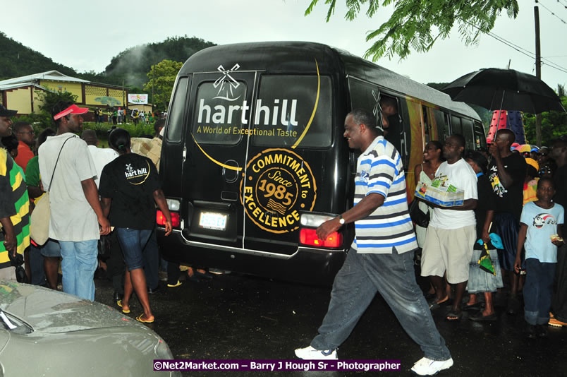 Usain Bolt of Jamaica - The Fastest Man In The World  - Usain Bolt Homecoming Celebrations - Press Conference at the Grand Bahia Principe &amp; Sherwood Content - Waldensia Primary School - Photographs by Net2Market.com - Barry J. Hough Sr. Photojournalist/Photograper - Photographs taken with a Nikon D300 - Negril Travel Guide, Negril Jamaica WI - http://www.negriltravelguide.com - info@negriltravelguide.com...!