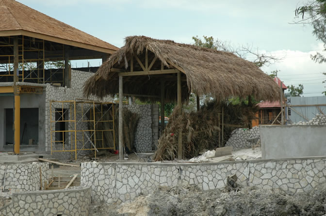 World Famous Rick's Cafe - Negril's West End Cliffs - Rebuilding After Ivan - Negril Travel Guide, Negril Jamaica WI - http://www.negriltravelguide.com - info@negriltravelguide.com...!